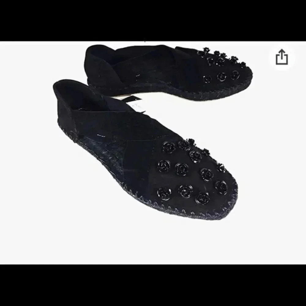 Zara Women's Floral leather espadrilles 1340/201